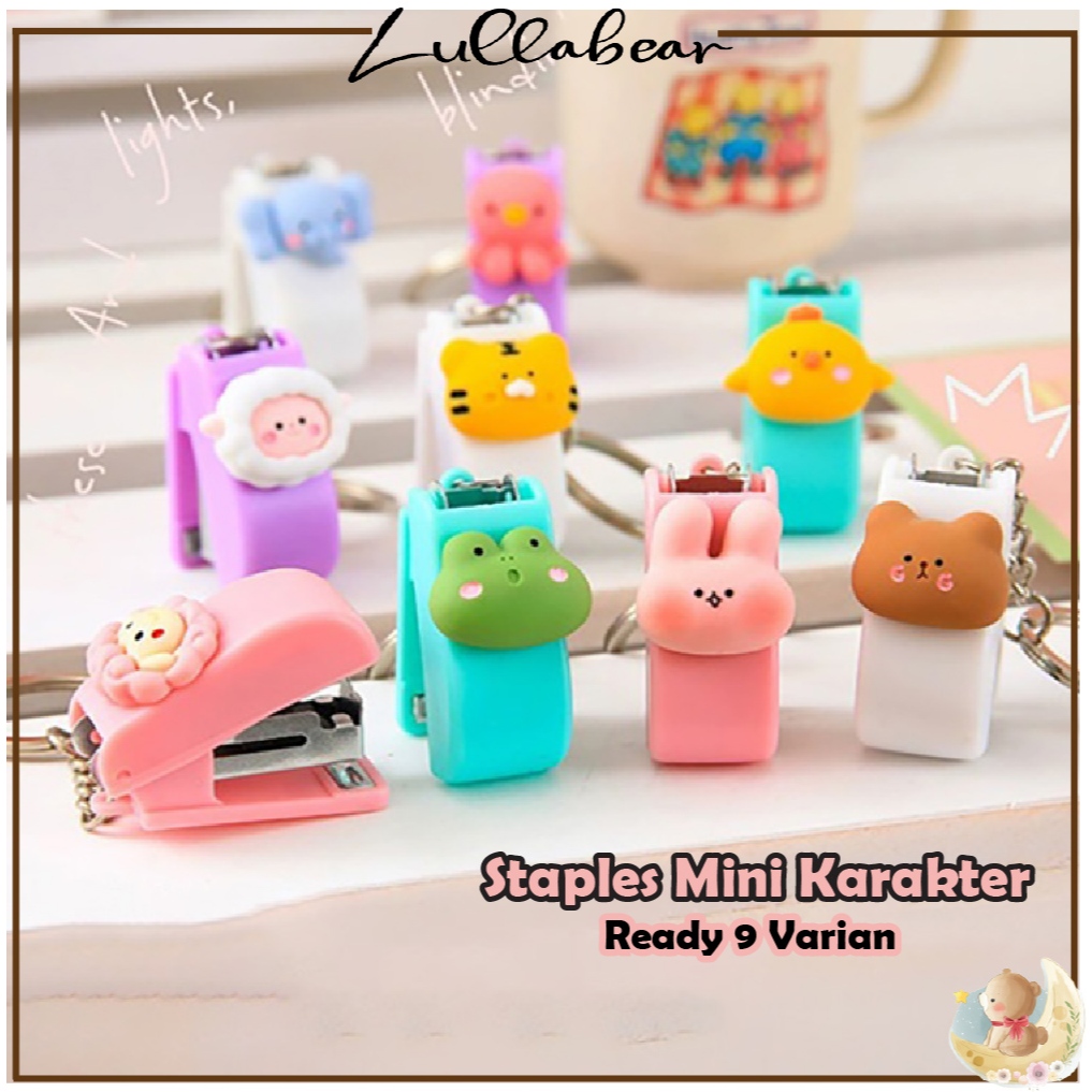 

STAPLER MINI PORTABLE HIASAN 3D MOTIF BINATANG / STAPLES KECIL MODEL ANIMALS HEWAN MURAH DAN LUCU