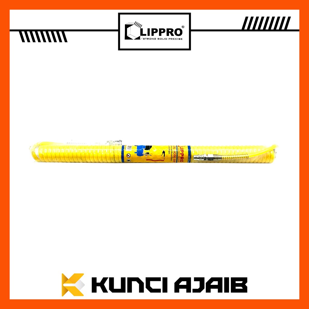 LIPPRO Recoil Hose 6 Meter - Selang PU Angin Kompresor Spiral