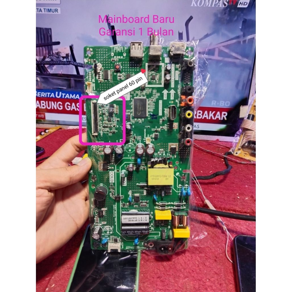 mainboard tv led panasonic th 32f305g / mobo / modul / mesin tv PANASONIC TH 32F305 G
