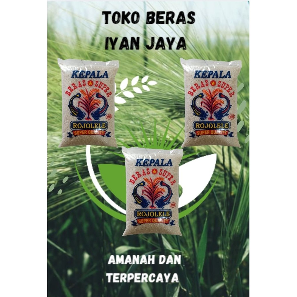 

beras rojolele super quality 5kg berkualitas super