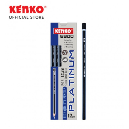 

[12 PCS] KENKO - Pensil 2B 6800 - Pencil Kayu