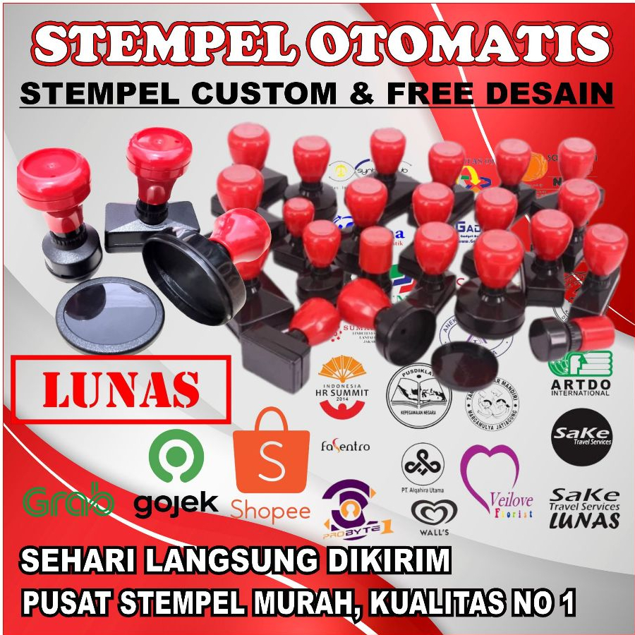 

STEMPEL CUSTOM, STEMPEL LOGO, STEMPEL LUNAS, STEMPEL NAMA, STEMPEL TANDA TANGAN, STEMPEL OTOMATIS