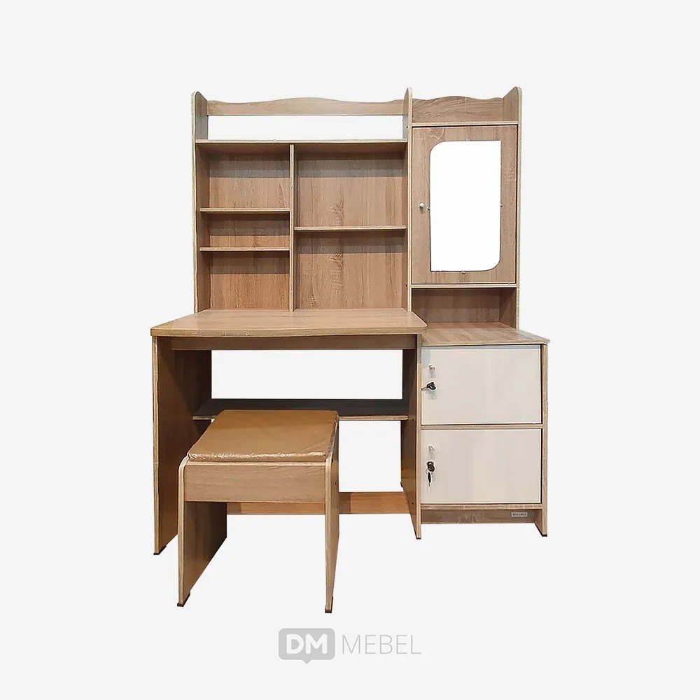 DM Mebel Meja Belajar MB 160 MR Light Sonoma Matkens PRB