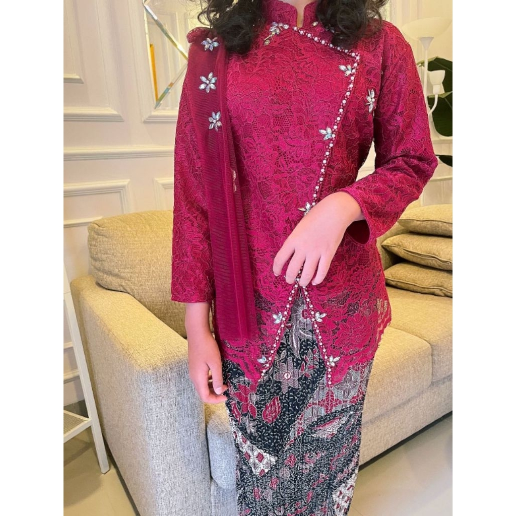Set kebaya arumi anak modern kebaya janggan kebaya anak terbaru payet