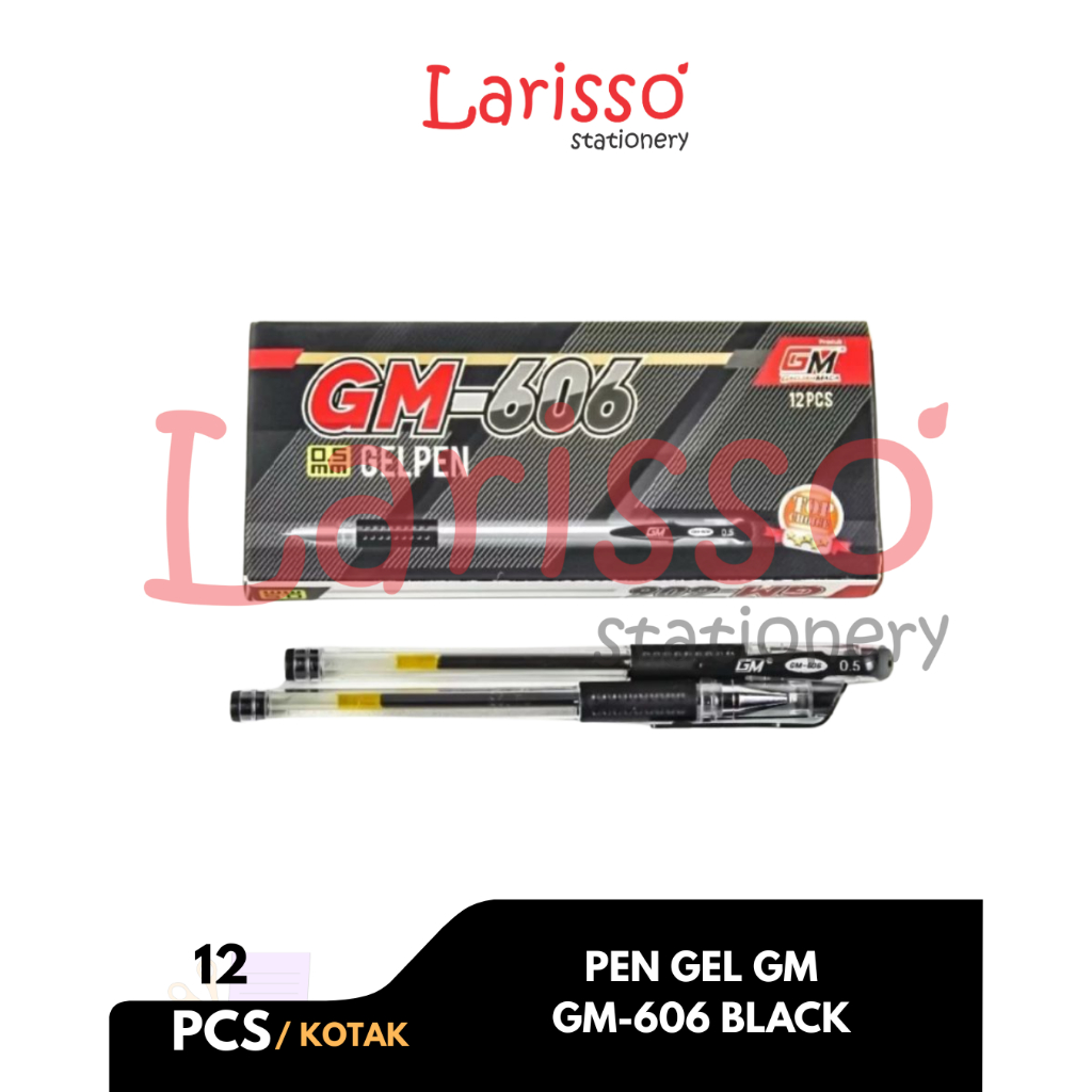 

GM - (pcs) PEN GEL / PEN TINTA GM - 606 - Warna Hitam - Pcs
