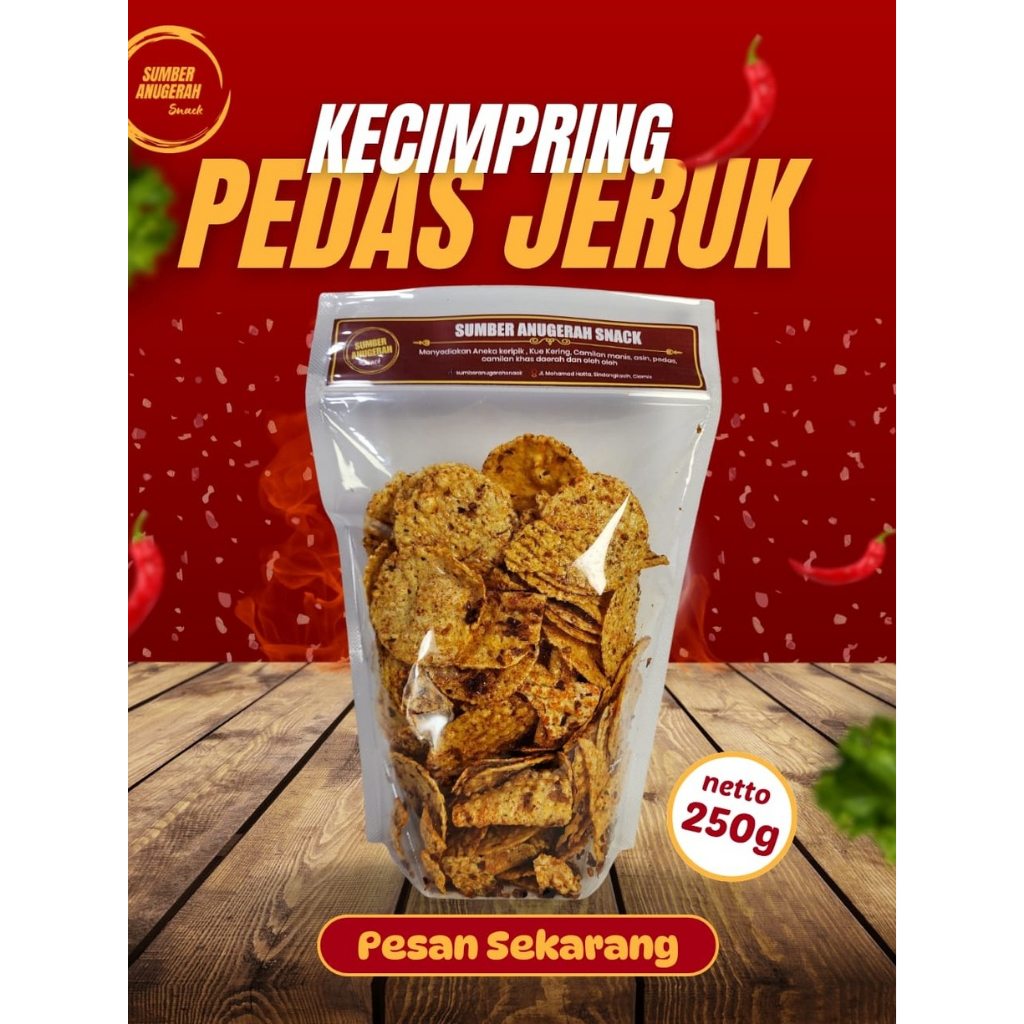 

Kecimpring Pedas Daun Jeruk, Chili oil