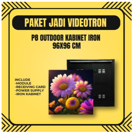 VIDEOTRON/LED DISPLAY P8 OUTDOOR - IRON CABINET/KABINET