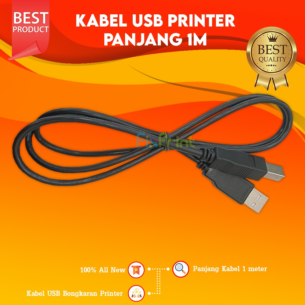 Kabel USB 1 Meter / 1,35 Meter Type Printer Epson Canon ip2770 HP 2135 New