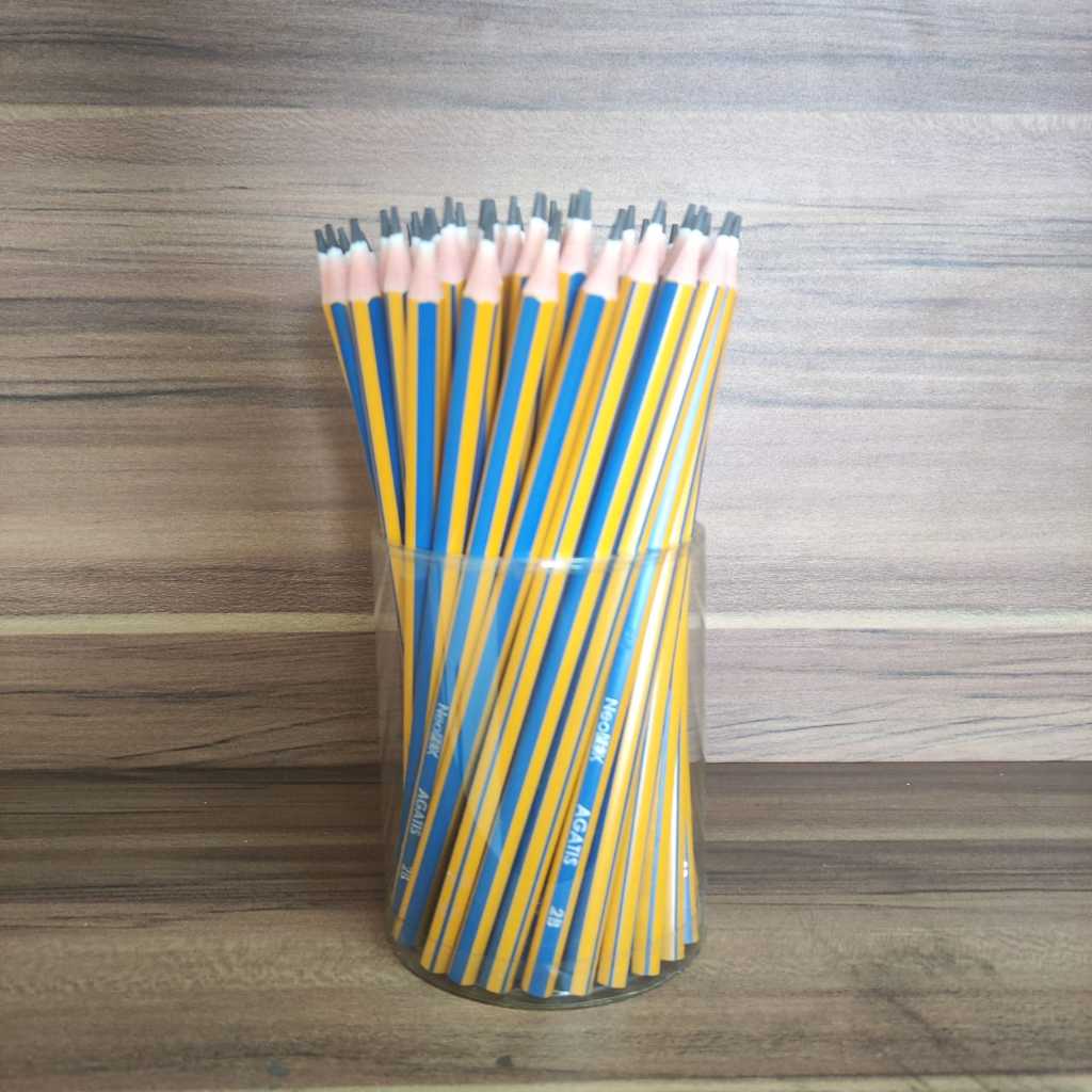 

Ay00! (ITEM PROMO)Pensil Serut Kayu AGATIS Pensil 2B NeoPEX Hexagonal - 1 JAR Stationery