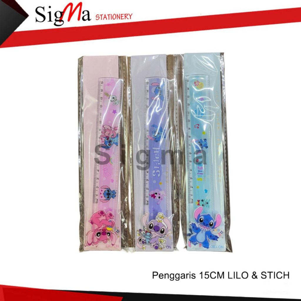 

Penggaris Plastik Sekolah 15cm / Penggaris Anak 15cm Plastik Tebal LILO STICH