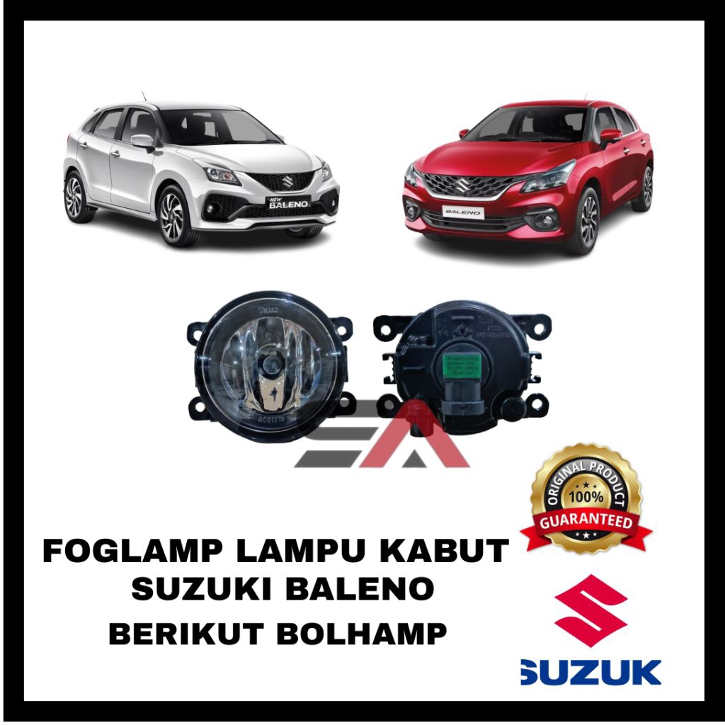 FOGLAMP ATAU LAMPU KABUT UNTUK MOBIL SUZUKI BALENO 2016-2020
