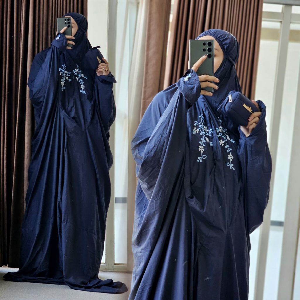 MUKENAH TRAVELING BORDIR By. Al adawiyah collection