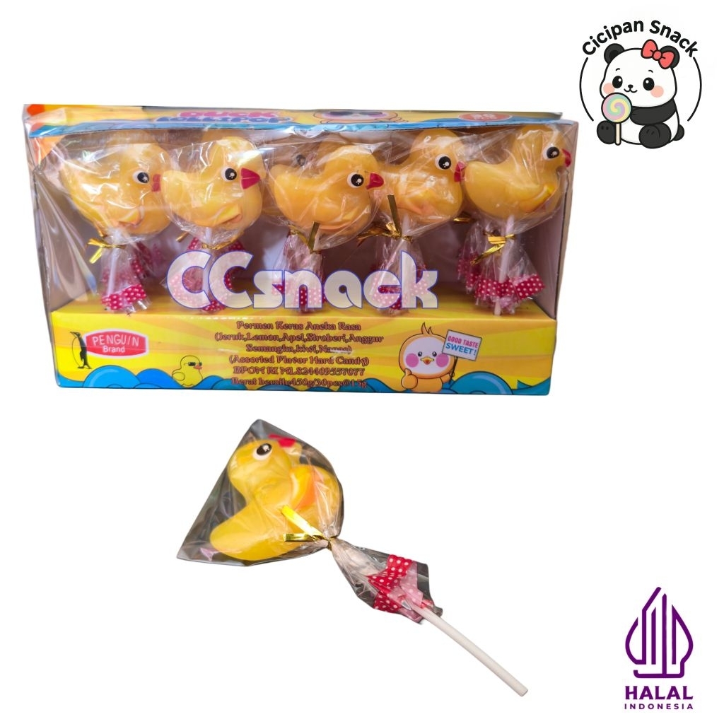

PENGUIN DUCK LOLIPOP BOX ISI 30