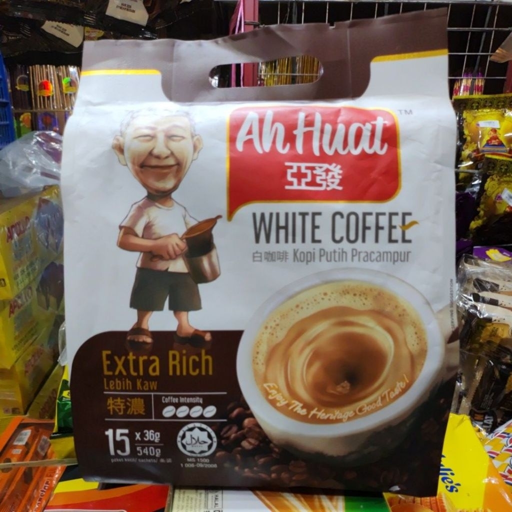 

Kopi ahuat kaw white coffee lebih kaw