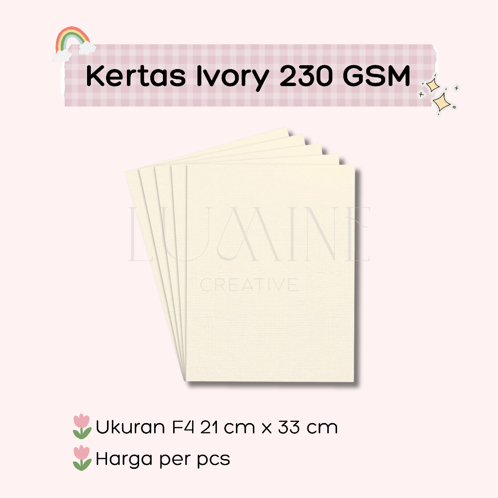 

Kertas Ivory 230 gsm