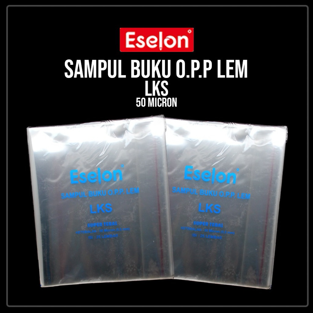 

Sampul OPP plastik LKS PHX 50 micron isi 25 lembar