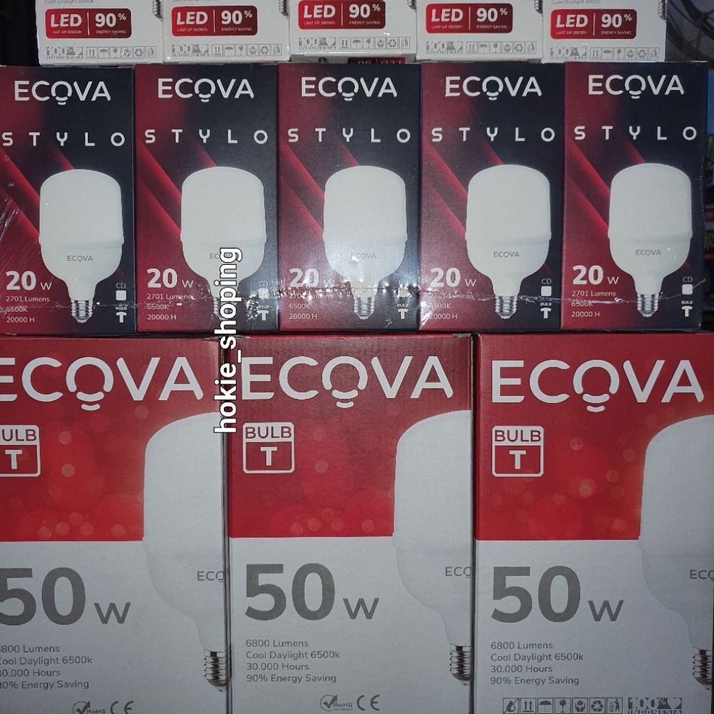 LAMPU ECOVA 10W, 15W, 20W, 50W