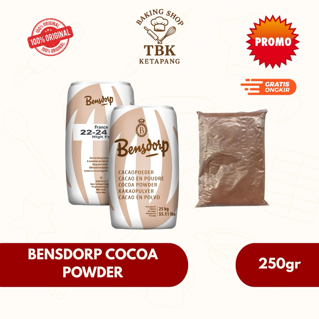

Bensdorp Cocoa Powder / Bubuk Coklat Cocoa 250gram