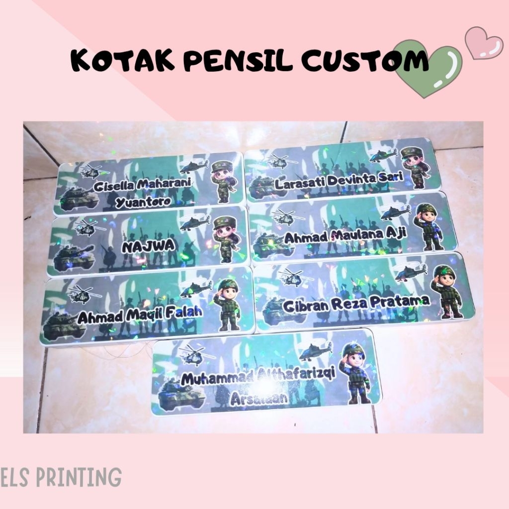 

ELS Kotak Pensil Custom, bebas pilih karakter yang disuka