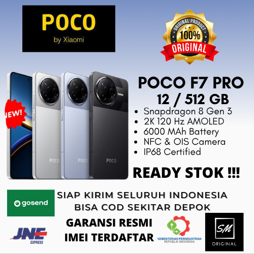 Xiaomi Poco F7 PRO 12/512 GB POCO F7 PRO 5G 12/512 GB GARANSI RESMI