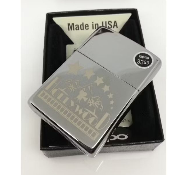 ⭐ZIPPO ORIGINAL HOLLYWOOD POLISH CROME