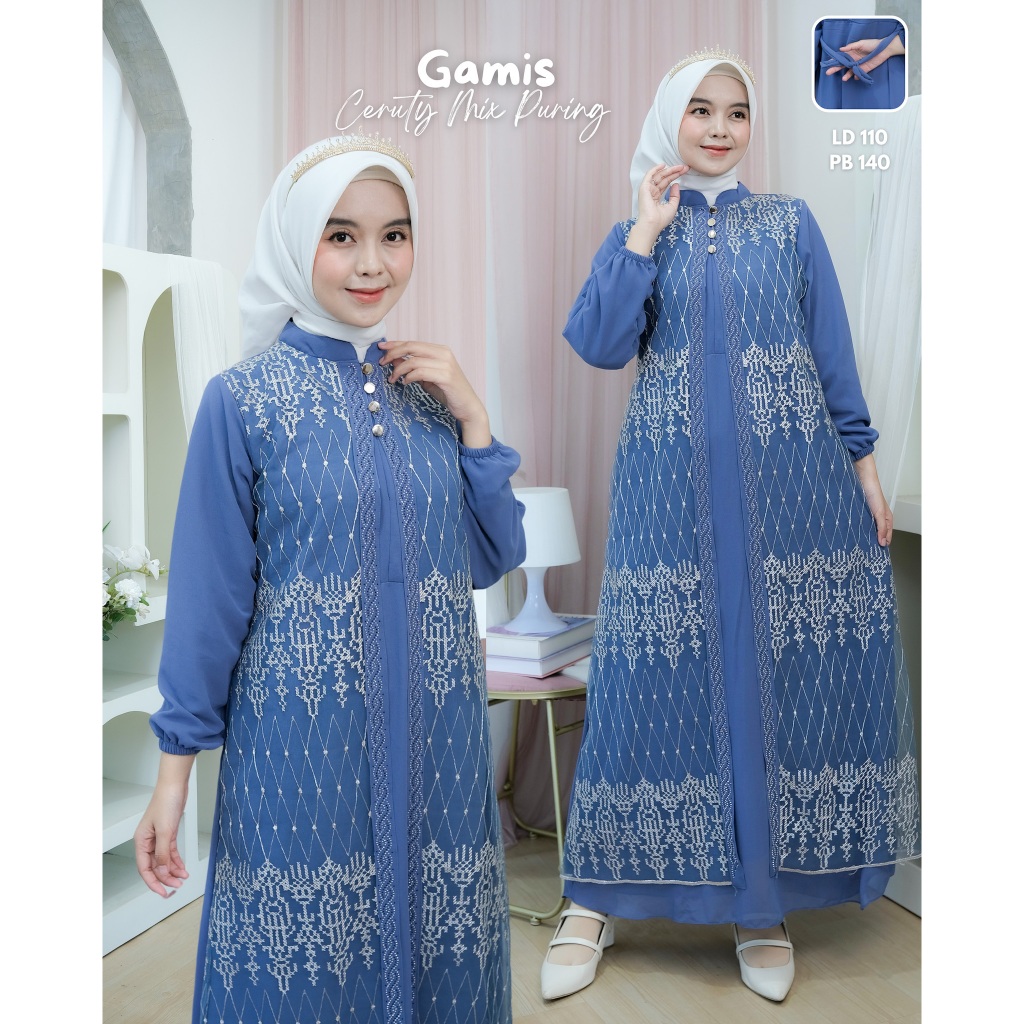 Baju Muslim Terbaru2026 Abayaa Pakean Muslim Turkey Gamiss Abaya Lebaran Terbaru 2026 Jumbp Dress Pr