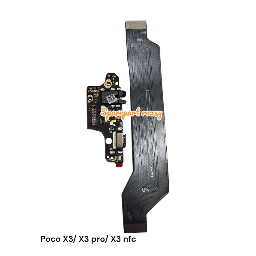 FLEXIBEL CHARGER POCO X3 / POCO X3 PRO / POCO X3 NFC PAPAN CAS FULLSET IC + FLEXIBEL BOARD POCO X3/ 