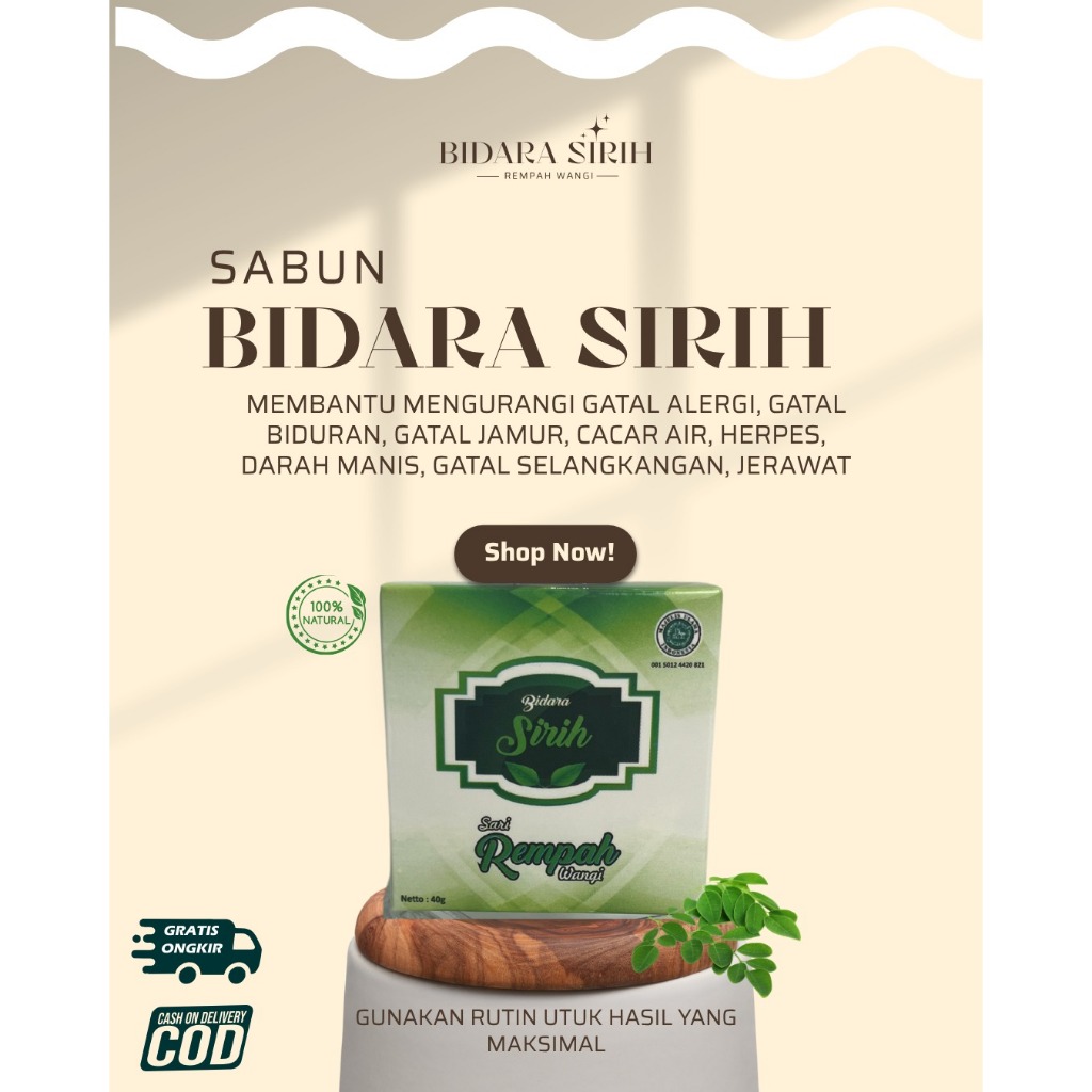 SABUN GATAL & SALEP GATAL AMPUH, SABUN BIDARA SIRIH & SALEP BIDARA SIRIH HERBAL BPOM