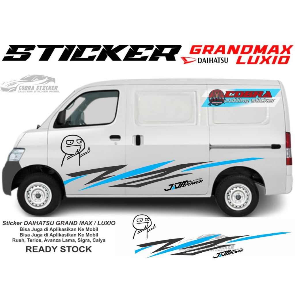 STICKER STIKER GRANDMAX LUXIO STICKER FUCK MOBIL DAIHATSU GRANDMAX
