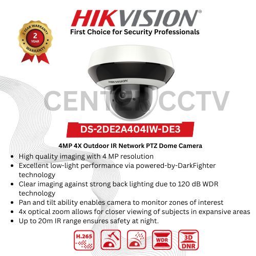 DS-2DE2A404IW-DE3 HIKVISION IP PTZ  DARK FIGHTER