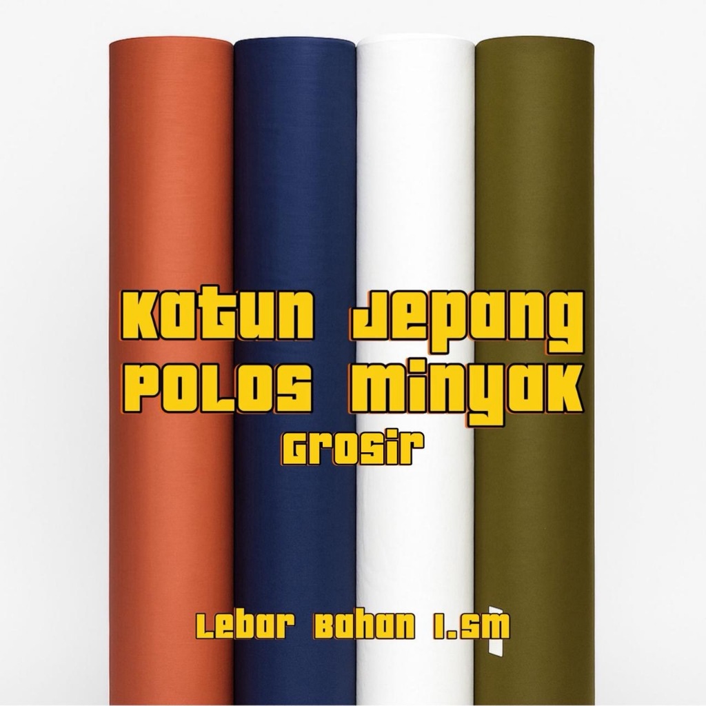 Katun Minyak Jepang Polos (Grosir)* baca deskripsi