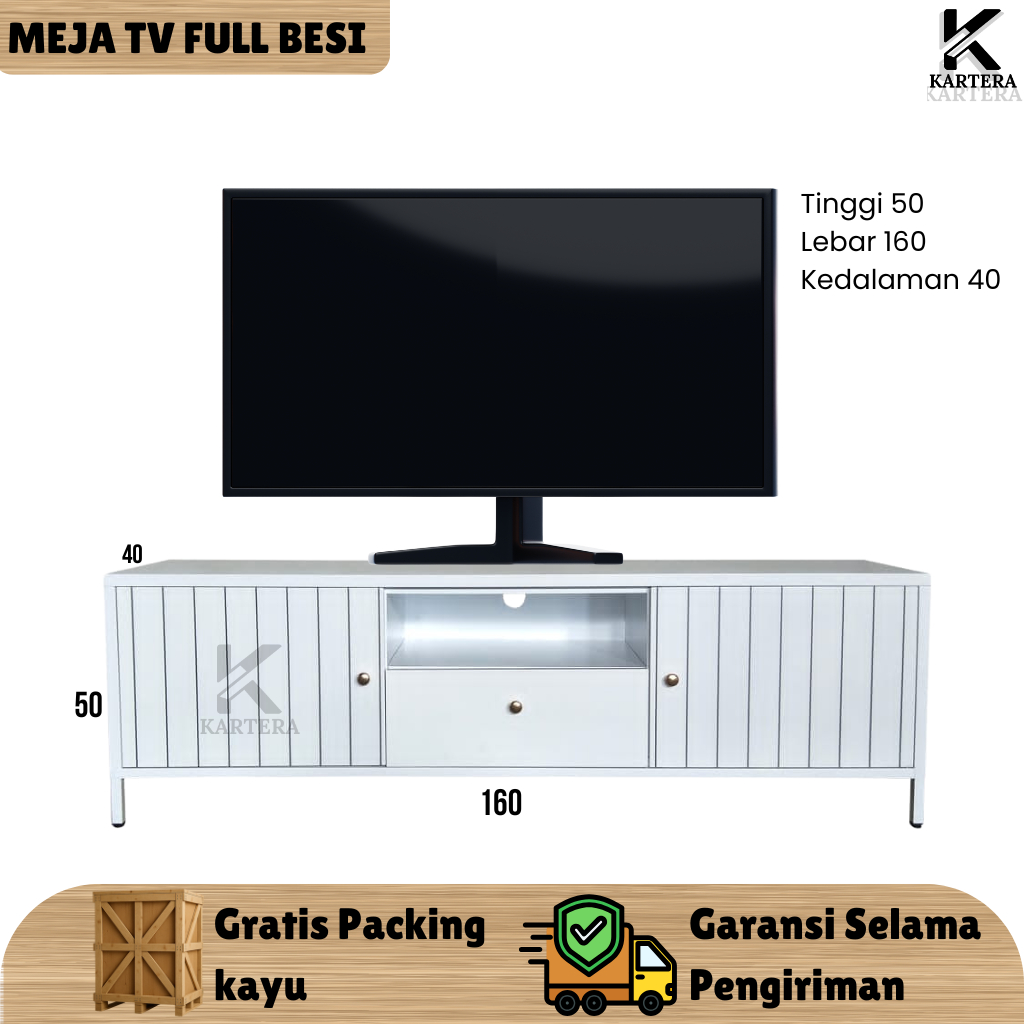 Meja Tv / Buffet Tv Bahan Full Besi-Buffet Tv-Buffet TV Full Besi-TV Cabinet