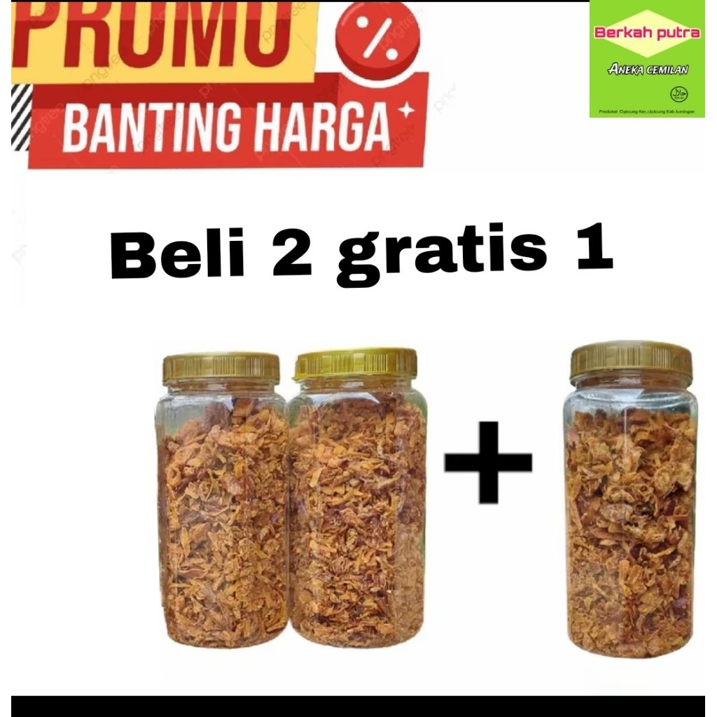 

Bawang Goreng Asli 3 Toples [ B ] •Termurah Brambang Asli Brebes Campuran Siap Saji Bumbu Dapur - Bahan Masakan