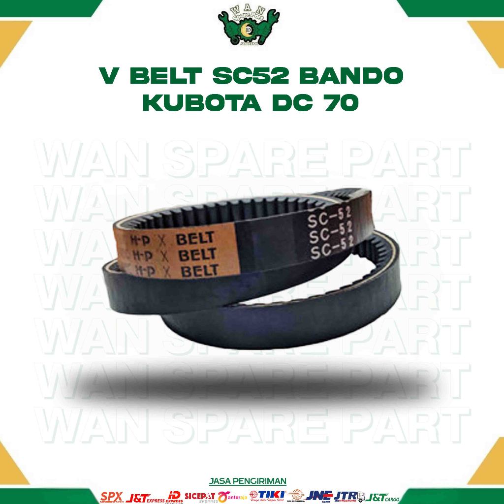 V BELT SC52 BANDO KUBOTA DC 70 FOR COMBINE HARVESTER WAN SPAREPART