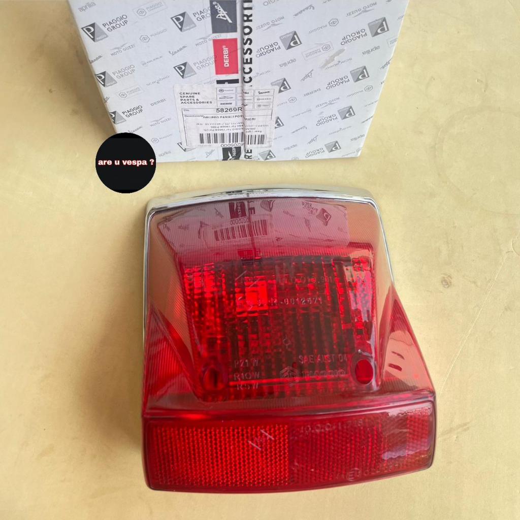 Stoplamp Triom Original Piaggio lis chrome utk New PX NPX dkk