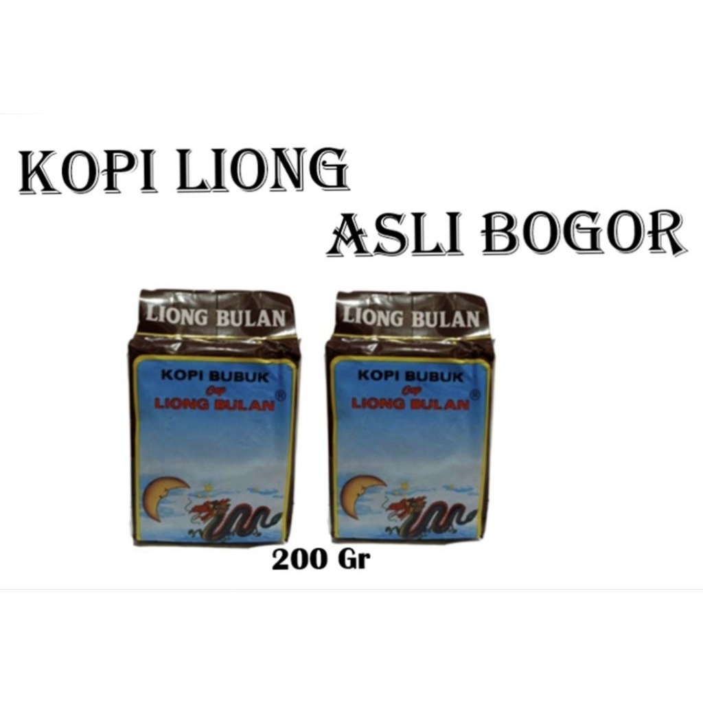 

Kopi Liong Bulan Khas Bogor 1 pak 200 gr