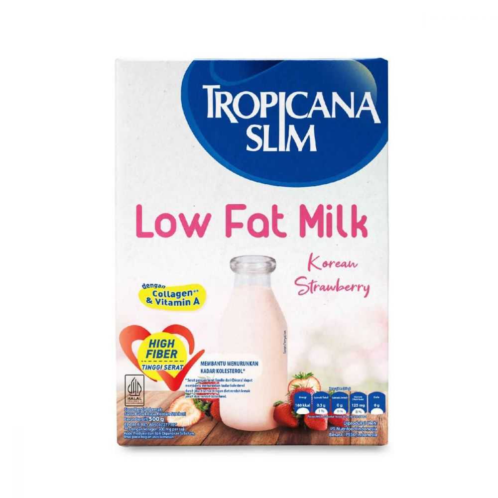 

Tropicana Slim Low Fat Milk Korean Strawberry 500 gram