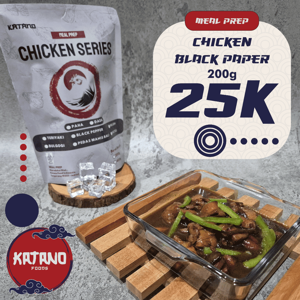 

Ayam Lada Hitam | Chicken Black Paper | Meal Preps - Frozen Food | Dada / Paha | 200g - 400g