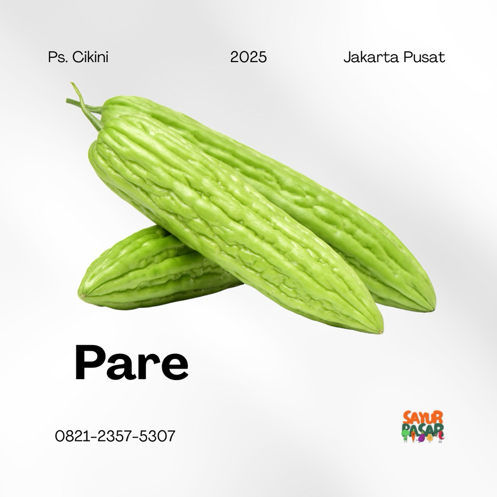 

Pare Segar Hijau 500gr – Pahit Nikmat & Sehat!