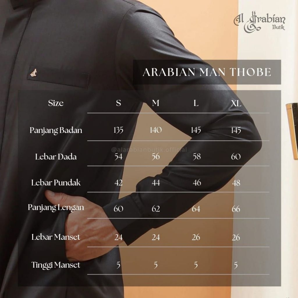 Jubah Al Arabian Prince Arabian  ManOriginal Al Arabian