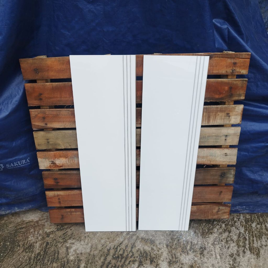 GRANIT TANGGA PUTIH POLOS UK 30X120 & DINDING 20X120
