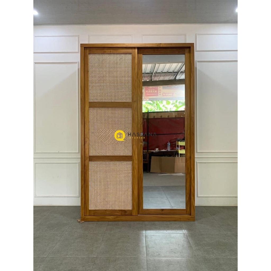 lemari pakaian 2 pintu lemari pakaian kayu jati lemari baju lemari pakaian minimalis rotan