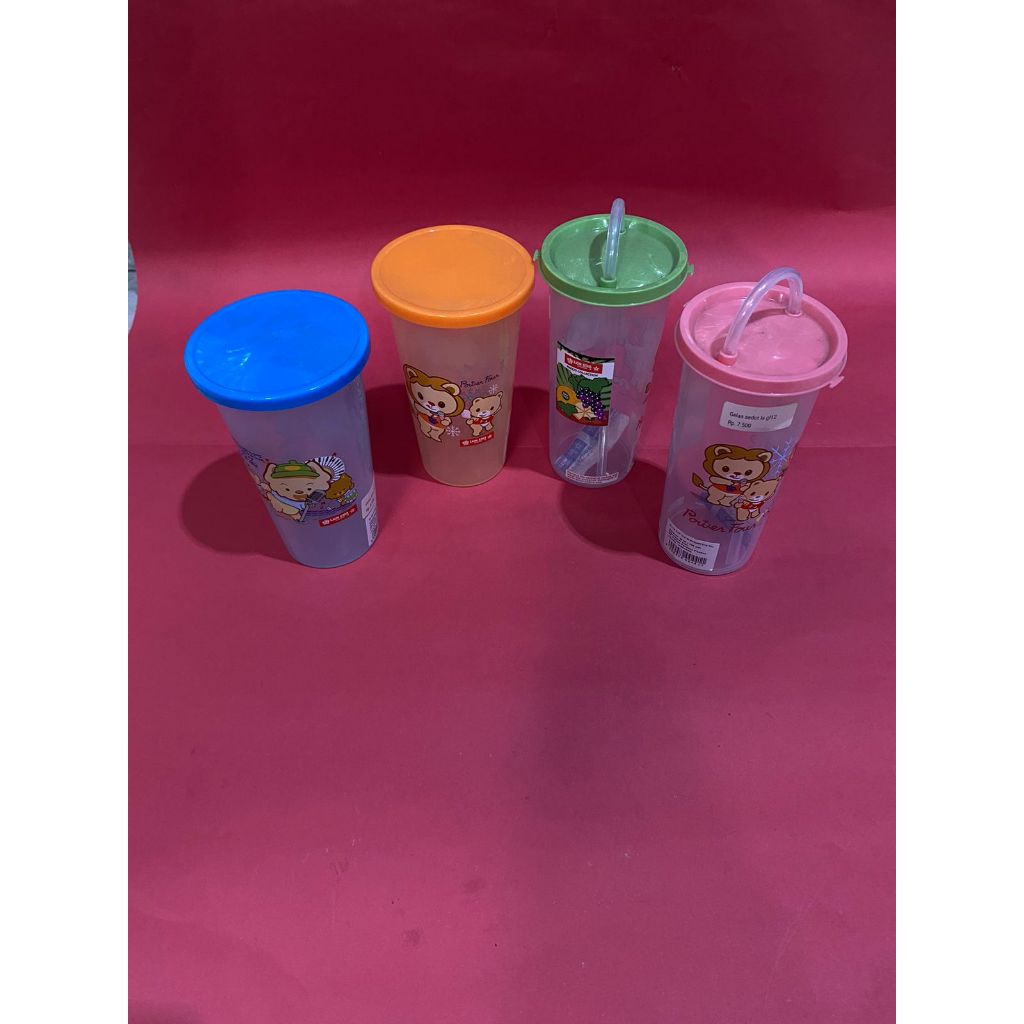 Botol Minum anak gelas minum anak sedotan Lion Star Dan Botol minum anak gelas tanpa sedotan