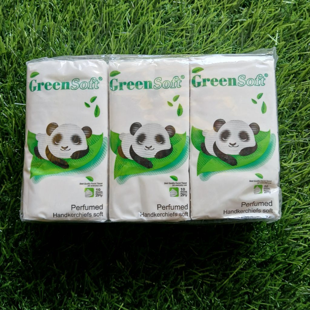 TISU POCKET GREEN SOFT PERFUMED 10 SHEETS 2 PLY ISI 6 MURAH