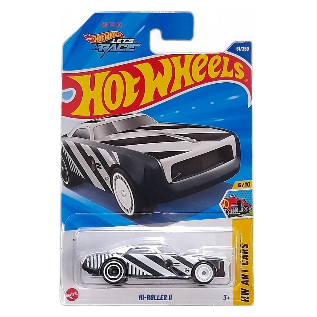 COLLECTOR HOT WHEELS SUPER TREASURE HUNT HI-ROLLER II HITAM PUTIH | HOTWHEELS ORIGINAL STH HI-ROLLER