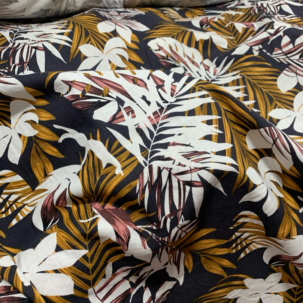 KAIN LINEN MOTIF BUNGA - KAIN LINEN GARMENT - KAIN COTTON LINEN SUPER QUALITY - KAIN LINEN BRANDED