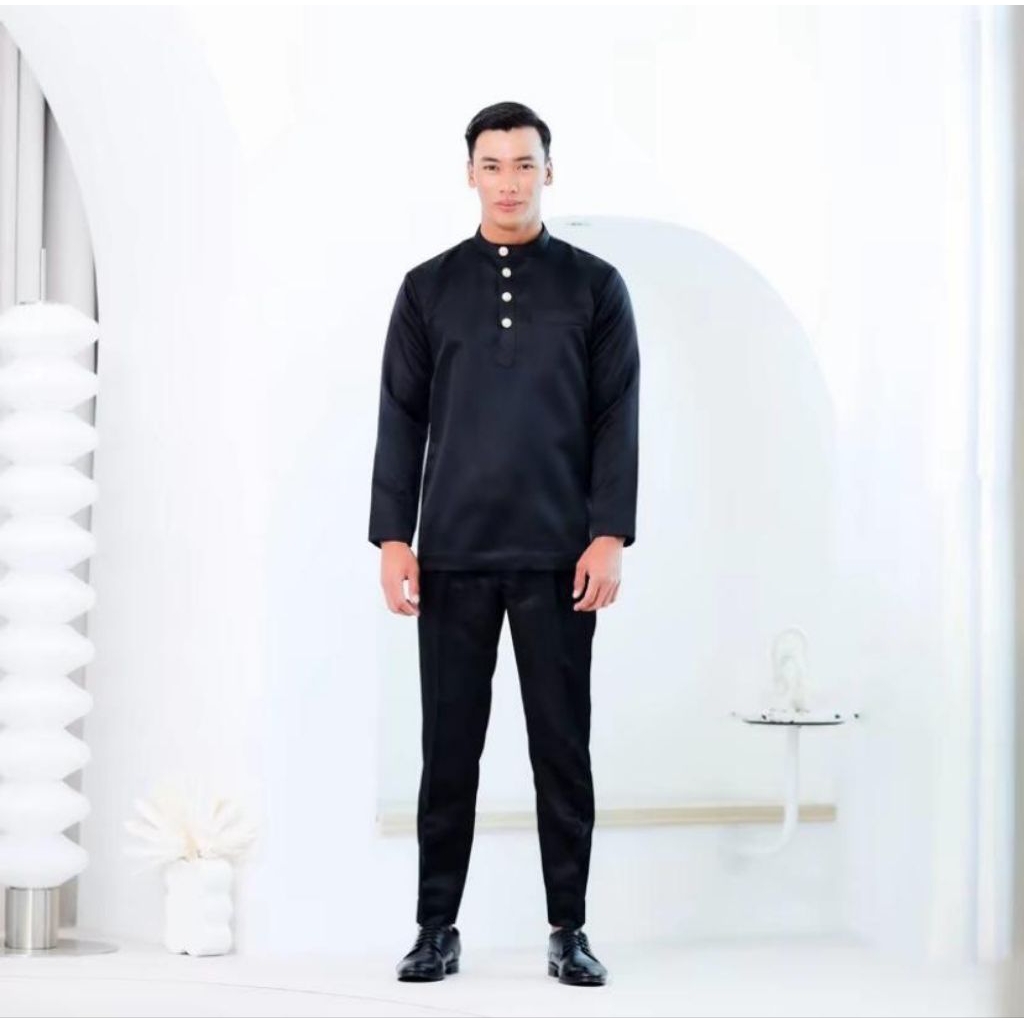 setelan baju Melayu pria//baju Koko pria Melayu// baju muslim pria