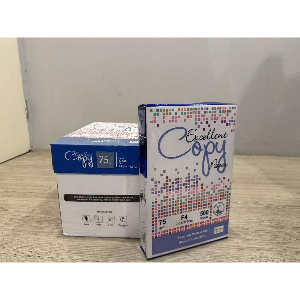 

Kertas HVS F4 75 Gsm Merk Excellent Copy Paper untuk Print dan Fotocopy