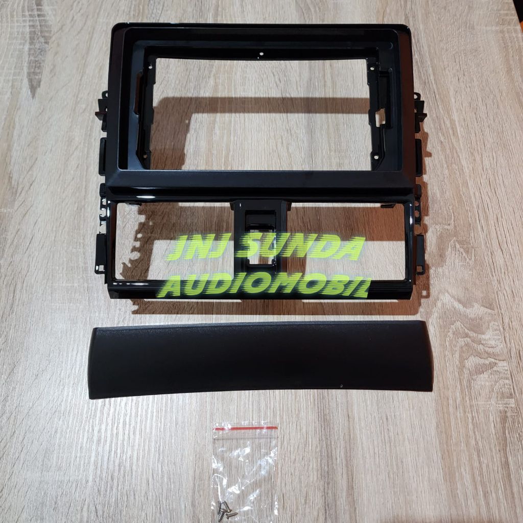 Frame tv mobil head unit android 9 inch mobil toyota vios 2013-2018