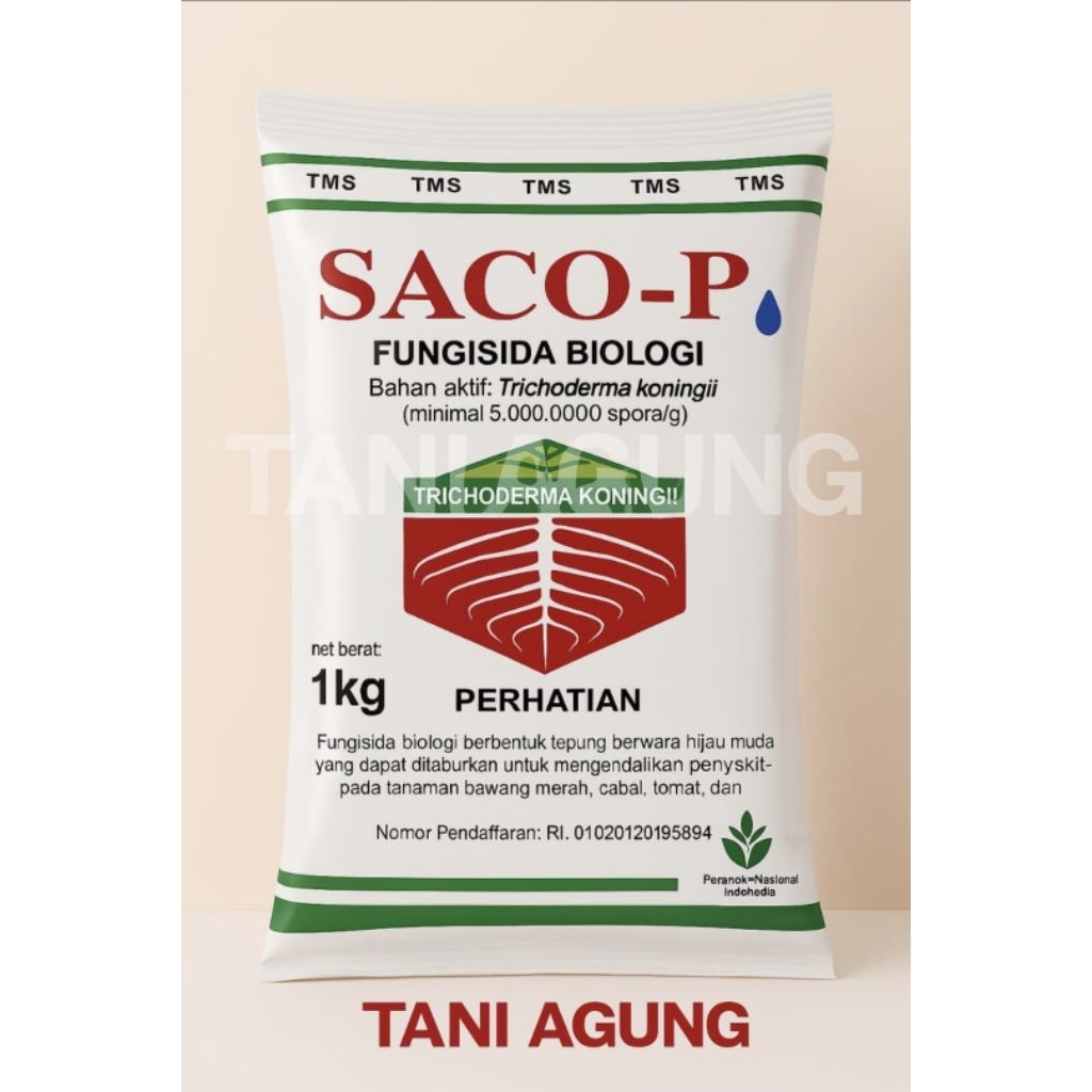 FUNGISIDA SACO-P Bahan Aktif Trichoderma Koningii 1 KG